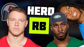 Drafting Hero RB in 2024 Fantasy Football [upl. by Hasen686]