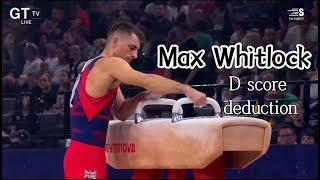 Max Whitlock D Score DeductionPommel Horse EF 2023 Paris Challenge Cup [upl. by Hewes]