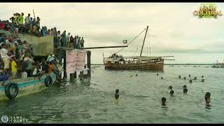 LAMU CULTURAL FESTIVAL 2023  Grease Pole amp Swimming [upl. by Airogerg]