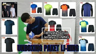 Unboxing Paket LINING isinya Jerseys LINING Atdry [upl. by Sims703]