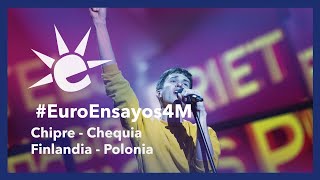 EuroEnsayos4M Primer ensayo de Chipre Chequia Finlandia y Polonia en Eurovisión 2019 [upl. by Sale]