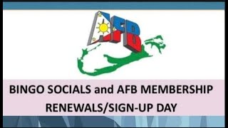 ASSOCIATION OF FILIPINOS IN BERMUDA MEMBERSHIP RENEWALS AND BINGO SOCIALS  MARINERS CLUB BERMUDA [upl. by Rye]