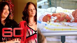 Lesbian couple gives birth to quintuplets  60 Minutes Australia [upl. by Ocire]