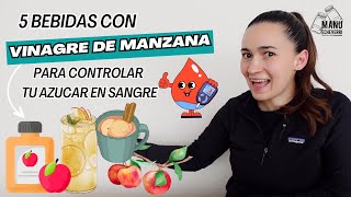 🤯5 BEBIDAS CON VINAGRE DE MANZANA PARA CONTROLAR TU GLUCOSA  COMO TOMAR VINAGRE  Manu Echeverri [upl. by Sammy]