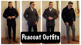 Mens Style  Peacoat  Winter Essentials [upl. by Hplodur923]