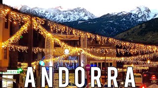 ANDORRA 🇦🇩 BUS TOUR  ANDORRA LA VELLA  ENCAMP  SOLDEU  GRAU ROIG  PAS DE LA CASA JANUARY 2024 [upl. by Ademla794]