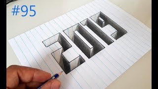 3D 2019 ÇİZİM  3 BOYUTLU ÇİZİMLER 3D 2019 DRAWING 95 [upl. by Berky]