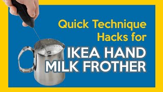 How to froth milk WITHOUT STEAM for Latte Art with IKEA hand milk frothing wand  SCIENCE DETAILS [upl. by Yttel264]