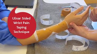 Ulnar sided wrist pain taping technique for sports [upl. by Pawsner]