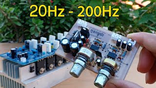 Pre Subwoofer 4558D Frequency 20 to 200Hz [upl. by Irahcaz]