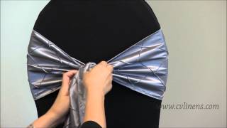 How to Tie a Flip Tie Chair Sash [upl. by Yelkcub]