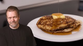 Sourdough Pancakes with discard  Sourdough Discard Recipes  Foodgeek [upl. by Wallack]