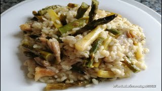 Arroz con setas y espárragos [upl. by Esbenshade]