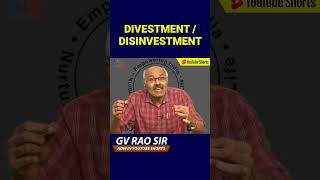 DIVESTMENT  DISINVESTMENT gvrsir gvraosir learningspacedigital education economy [upl. by Remas]