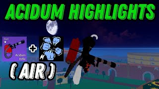 Superhuman amp Acidum Rifle PvP Montage l Bloxfruits HIGHLIGHTS [upl. by Rednasyl502]