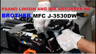 How to clean brother MFC j3530DW ink absorber [upl. by Aizat]