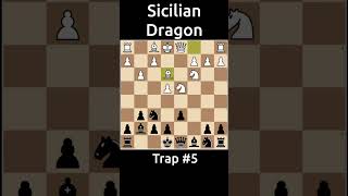 🔥 Sicilian Dragon Traps Unveiled  Trap 5♟️ [upl. by Helsie]