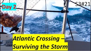 S321 Atlantic Crossing  Surviving the storm on a Leopard 50 Catamaran [upl. by Willem740]