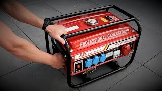 Powertech PT6500W genarator unboxing setup and first use [upl. by Lehrer]