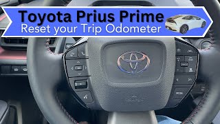 Resetting Trip Odometer on Toyota Prius Prime  QUICK and EASY [upl. by Everest438]