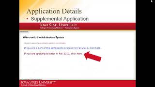 Application Workshop  Application Details Supplemental [upl. by Shama]