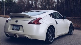 Straight pipe 370z Hard Acceleration Sounds and Open Diff Donuts [upl. by Anerres]