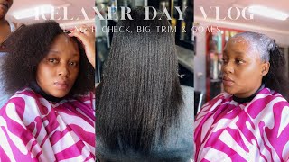 Finally relaxing my hair AGAIN after 6 months  Relaxer update [upl. by Ear]