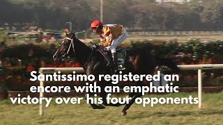 SANTISSIMO wins The A F S Talyarkhan Cup [upl. by Konstance]