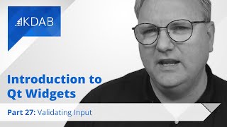 Introduction to Qt Widgets Part 27  Validating Input [upl. by Joo]