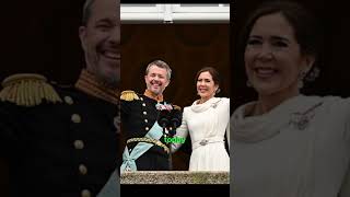 SEALED WITH A KISS DENMARKS NEW KING FREDERIK IS JOINED QUEEN MARY IN EMOTIONAL BALCONY APPEARANCE [upl. by Reidid]