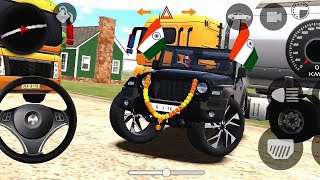 Dollar Song Indian Modified Black Mahindra Thar 😈 ll Indian Simulator 3D ll Android Gameplay Part 19 [upl. by Razal]