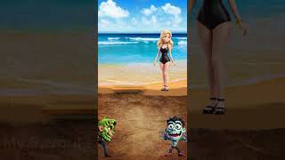 The incident on the Beach Cartoon scartoon shorts viral cartoon fyp animation animals [upl. by Niltiak]