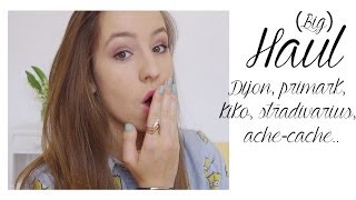 ♡ very big haul  Dijon primark kiko stradivarius  Emma [upl. by Annaul]