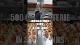 500 charcuterie cups in 33 seconds🧀 charcuterie smallbusinessowner torontofood [upl. by Vinay647]