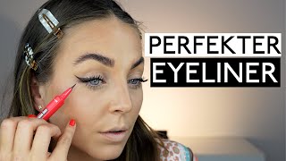 Lidstrich Tutorial  Perfekt EYELINER ziehen für Anfänger Schicki Micki [upl. by Saxen598]