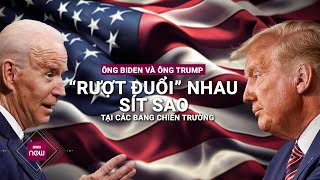 Ông Biden và ông Trump vẫn “rượt đuổi” nhau sít sao tại các bang chiến trường  VTC Now [upl. by Gnak]