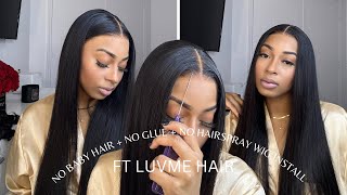 PRE EVERYTHING  SUPER NATURAL HAIRLINE SILKY STRAIGHT 13x4 HD LACE WIG ft Luvme Hair  WhoisAshlxy [upl. by Lauhsoj867]