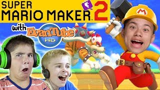 EVANTUBE Levels Mario Maker 2 Levels From EvanTubeHD for HobbyKidsTV [upl. by Anaeda]