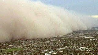 USA Massive dust storm engulfs Phoenix Arizona [upl. by Namor]