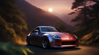 Turbo 350z shredding on Japanese touge roads at night  JDM [upl. by Acenes462]