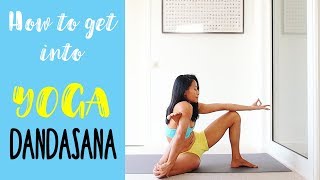 How to get into  Yoga Dandasana [upl. by Nosam]