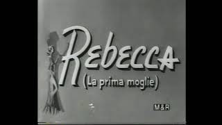 Rebecca La prima moglie 1940 Titoli in Italiano Master riedizione cinematografica 1958 da VHS MampR [upl. by Hussein]