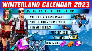 WINTERLAND EVENT 2023  WINTER EVENT FREE REWARDS  FREE FIRE INDIAFF NEW EVENT [upl. by Chew167]