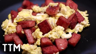 Spambled EggsScrambled Eggs with Spam [upl. by Amsaj374]