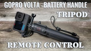 Volta for GoPro Battery Grip Tripod Remote control Unpacking review characteristics [upl. by Ynafets63]