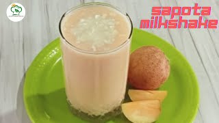 సపోటా మిల్క్ షేక్  How To Make Sapota Milkshake In Telugu [upl. by Shelton]