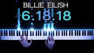 Billie Eilish  61818 XXXTENTACION tribute  piano cover  tutorial  how to play [upl. by Jaal]