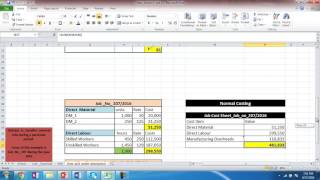 Actual Costing and Normal Costing [upl. by Kinnon]