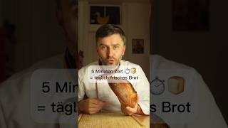 Schnelles Brot Rezept mit nur 5 Minuten Zeitbedarf pro Tag brot backen brotprofi [upl. by Denten957]