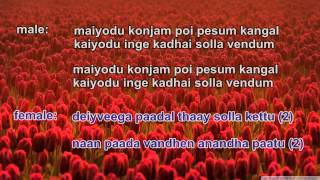 mangaiyaril maharani karaoke for female singer by paadum nila [upl. by Ecenaj]